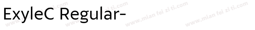 ExyleC Regular字体转换